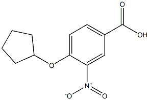 4-(cyclopentyloxy)-3-nitrobenzoic acid 结构式