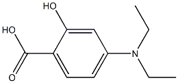 4-(diethylamino)-2-hydroxybenzoic acid Structure