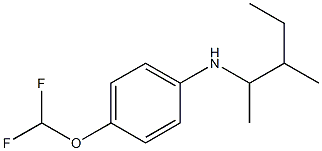  4-(difluoromethoxy)-N-(3-methylpentan-2-yl)aniline