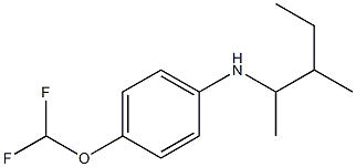 4-(difluoromethoxy)-N-(3-methylpentan-2-yl)aniline