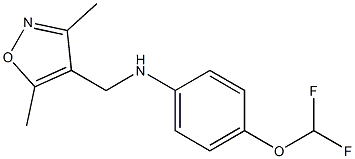 4-(difluoromethoxy)-N-[(3,5-dimethyl-1,2-oxazol-4-yl)methyl]aniline