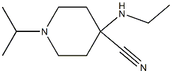 4-(ethylamino)-1-(propan-2-yl)piperidine-4-carbonitrile 结构式