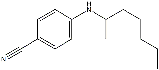4-(heptan-2-ylamino)benzonitrile 结构式