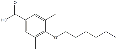 4-(hexyloxy)-3,5-dimethylbenzoic acid Structure