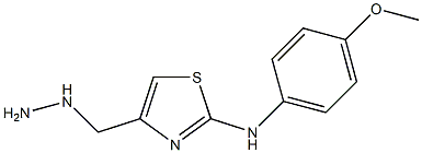 4-(hydrazinomethyl)-N-(4-methoxyphenyl)-1,3-thiazol-2-amine Structure