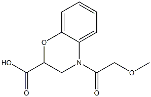 4-(methoxyacetyl)-3,4-dihydro-2H-1,4-benzoxazine-2-carboxylic acid Structure