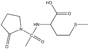 4-(methylsulfanyl)-2-[1-(2-oxopyrrolidin-1-yl)acetamido]butanoic acid,,结构式