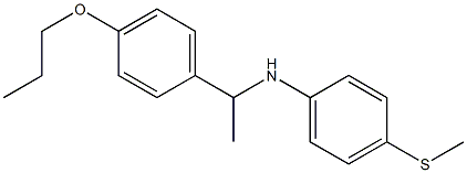 4-(methylsulfanyl)-N-[1-(4-propoxyphenyl)ethyl]aniline