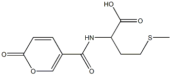 4-(methylthio)-2-{[(2-oxo-2H-pyran-5-yl)carbonyl]amino}butanoic acid,,结构式