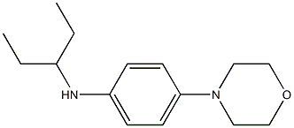 4-(morpholin-4-yl)-N-(pentan-3-yl)aniline 结构式