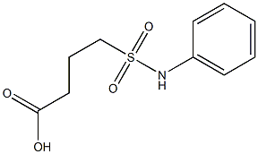 4-(phenylsulfamoyl)butanoic acid 化学構造式