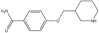 4-(piperidin-3-ylmethoxy)benzamide Struktur
