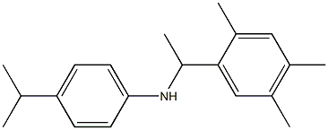 4-(propan-2-yl)-N-[1-(2,4,5-trimethylphenyl)ethyl]aniline,,结构式