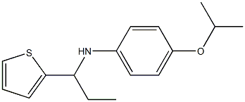 4-(propan-2-yloxy)-N-[1-(thiophen-2-yl)propyl]aniline