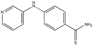 4-(pyridin-3-ylamino)benzene-1-carbothioamide Struktur