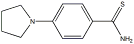 4-(pyrrolidin-1-yl)benzene-1-carbothioamide 化学構造式