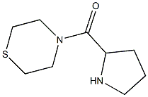 4-(pyrrolidin-2-ylcarbonyl)thiomorpholine 结构式