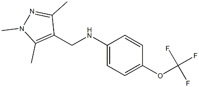 4-(trifluoromethoxy)-N-[(1,3,5-trimethyl-1H-pyrazol-4-yl)methyl]aniline