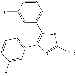4,5-bis(3-fluorophenyl)-1,3-thiazol-2-amine Structure