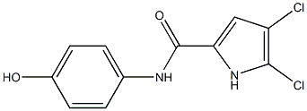 4,5-dichloro-N-(4-hydroxyphenyl)-1H-pyrrole-2-carboxamide Structure