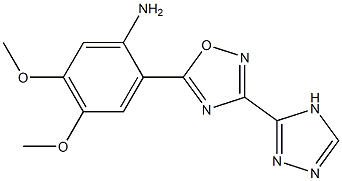 4,5-dimethoxy-2-[3-(4H-1,2,4-triazol-3-yl)-1,2,4-oxadiazol-5-yl]aniline
