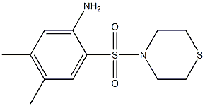 4,5-dimethyl-2-(thiomorpholine-4-sulfonyl)aniline