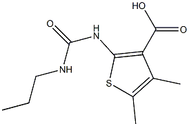 4,5-dimethyl-2-[(propylcarbamoyl)amino]thiophene-3-carboxylic acid