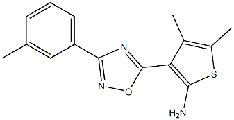 4,5-dimethyl-3-[3-(3-methylphenyl)-1,2,4-oxadiazol-5-yl]thiophen-2-amine