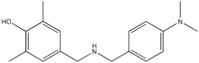 4-[({[4-(dimethylamino)phenyl]methyl}amino)methyl]-2,6-dimethylphenol 结构式