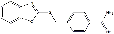 4-[(1,3-benzoxazol-2-ylsulfanyl)methyl]benzene-1-carboximidamide Structure