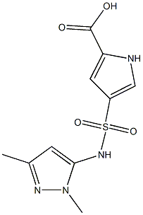 4-[(1,3-dimethyl-1H-pyrazol-5-yl)sulfamoyl]-1H-pyrrole-2-carboxylic acid