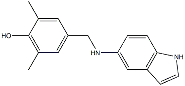 4-[(1H-indol-5-ylamino)methyl]-2,6-dimethylphenol Structure