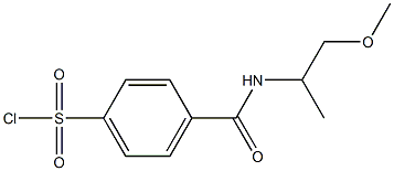 4-[(1-methoxypropan-2-yl)carbamoyl]benzene-1-sulfonyl chloride Structure