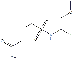 4-[(1-methoxypropan-2-yl)sulfamoyl]butanoic acid Structure
