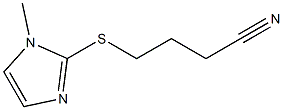 4-[(1-methyl-1H-imidazol-2-yl)sulfanyl]butanenitrile,,结构式