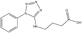 4-[(1-phenyl-1H-tetrazol-5-yl)amino]butanoic acid Struktur