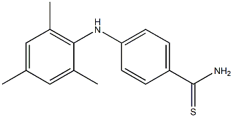 4-[(2,4,6-trimethylphenyl)amino]benzene-1-carbothioamide,,结构式