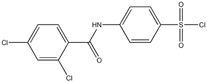 4-[(2,4-dichlorobenzene)amido]benzene-1-sulfonyl chloride Struktur