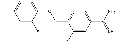 4-[(2,4-difluorophenoxy)methyl]-3-fluorobenzenecarboximidamide|