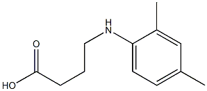 4-[(2,4-dimethylphenyl)amino]butanoic acid Struktur