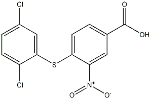 4-[(2,5-dichlorophenyl)sulfanyl]-3-nitrobenzoic acid Structure