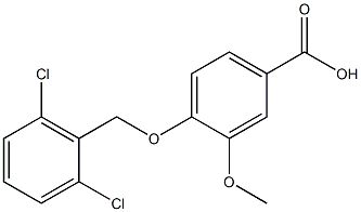 4-[(2,6-dichlorophenyl)methoxy]-3-methoxybenzoic acid Structure