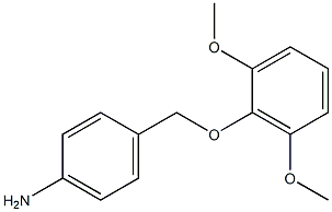 4-[(2,6-dimethoxyphenoxy)methyl]aniline Structure