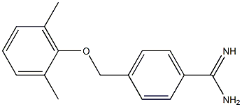 4-[(2,6-dimethylphenoxy)methyl]benzenecarboximidamide Structure