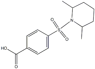 4-[(2,6-dimethylpiperidine-1-)sulfonyl]benzoic acid