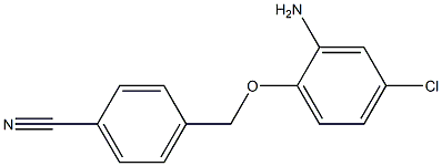 4-[(2-amino-4-chlorophenoxy)methyl]benzonitrile Structure