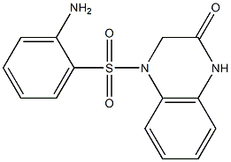 4-[(2-aminobenzene)sulfonyl]-1,2,3,4-tetrahydroquinoxalin-2-one 结构式