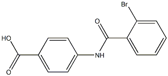 4-[(2-bromobenzoyl)amino]benzoic acid Struktur