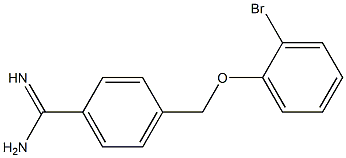 4-[(2-bromophenoxy)methyl]benzenecarboximidamide Structure