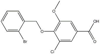  4-[(2-bromophenyl)methoxy]-3-chloro-5-methoxybenzoic acid